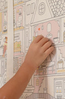 Majvillan muurstickers dollhouse poppenhuis behang