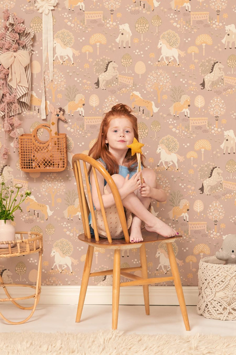 Dekornik Wallpaper Birds Beige