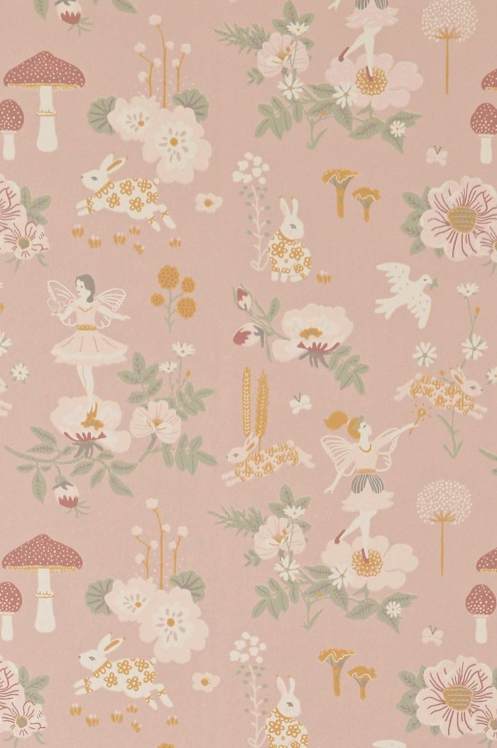 Dekornik Wallpaper Birds Beige