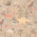 Behangstaal Majvillan - Dinosaur Vibes - Soft Green