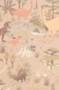 Wallpaper sample Majvillan - Dinosaur Vibes - Sandy Beige