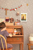 Majvillan Behang - Flora - Dusty Blue