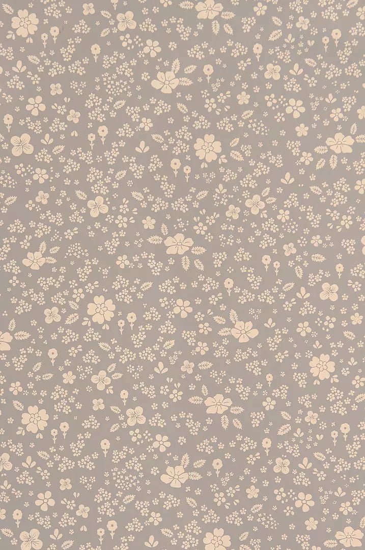 Wallpaper sample Majvillan - Flora - Dusty Blue