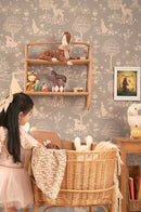 Majvillan Wallpaper - Summer Fields - Dusty Blue