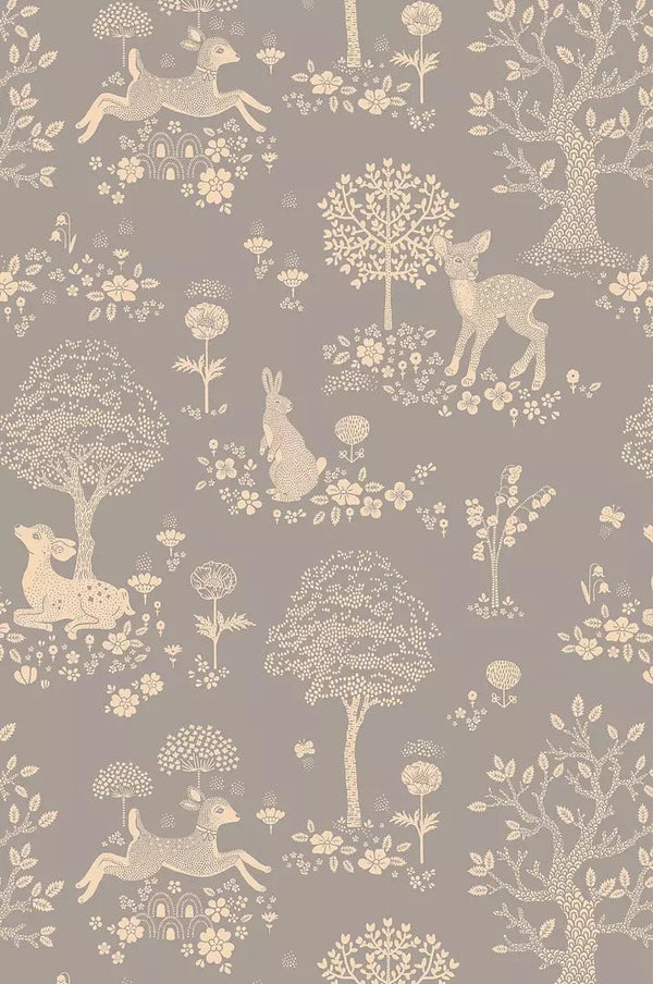 Wallpaper sample Majvillan - Summer Fields - Dusty Blue