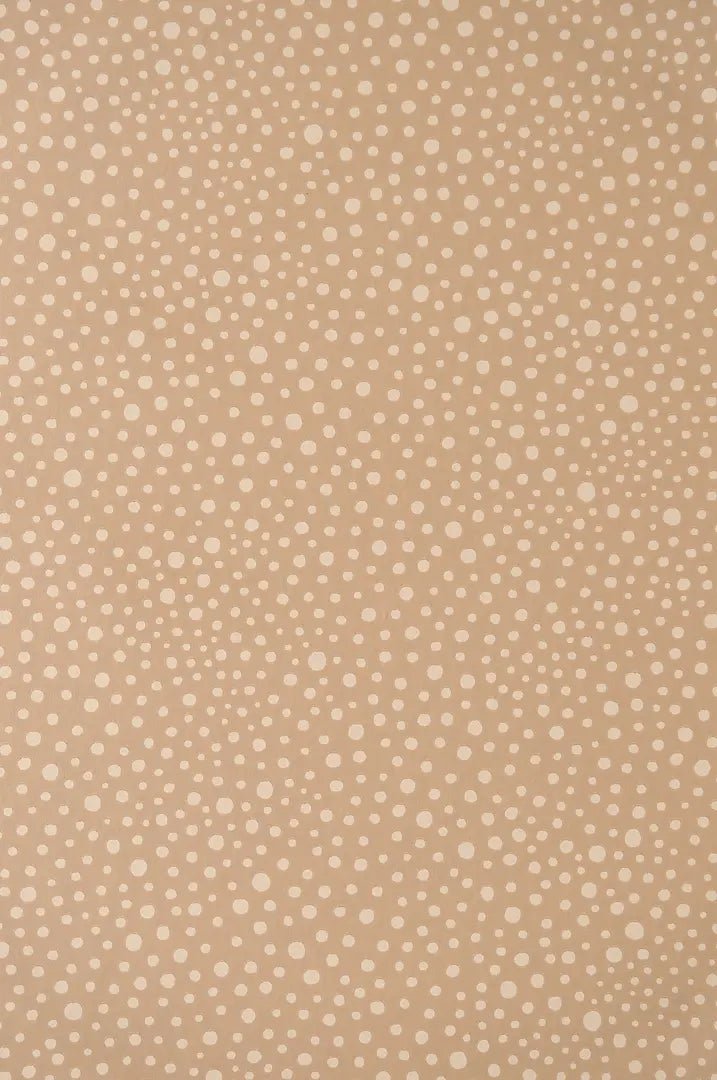 Wallpaper sample Majvillan - Dots - Teddy Brown