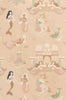 Wallpaper sample Majvillan - Mermaid Reef Ocean - Beige