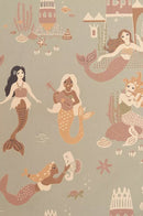 Majvillan Behang - Mermaid Reef - Ocean Blue