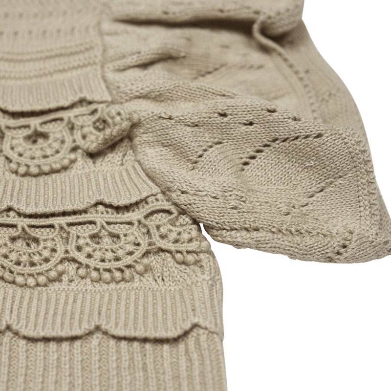 Baje Studio – Mayfair Gestrickter Spencer – Erdnuss