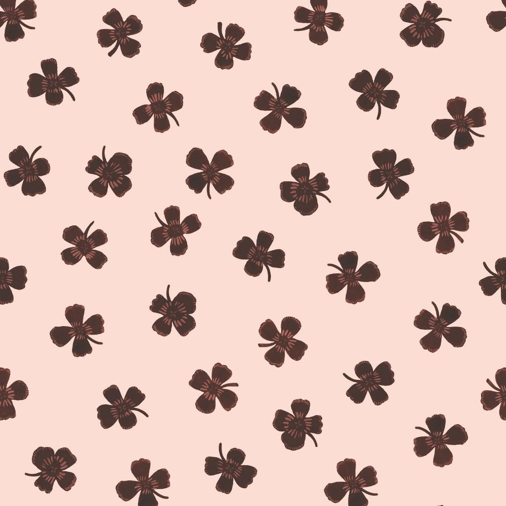 Wallpaper Meet Me At The Wall - Lucky Clover - Brown - Joëlle Wehkamp