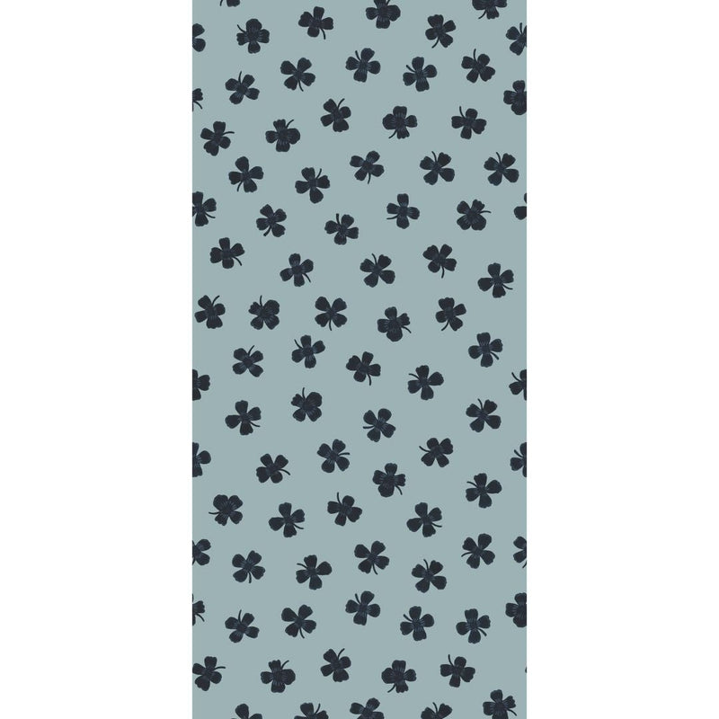 Behang Meet me at the Wall - Lucky Clover - Blue - Joëlle Wehkamp