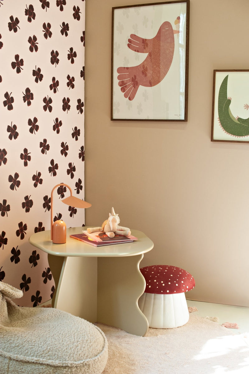Wallpaper Meet Me At The Wall - Lucky Clover - Brown - Joëlle Wehkamp