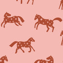 Behang Meet me at the Wall - Magic Horses - Pink - Joëlle Wehkamp