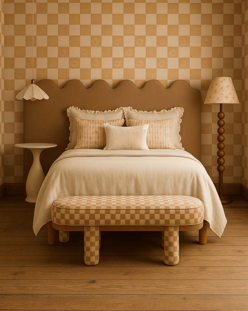 Papier peint Meet me at the Wall - Blocs carrés de sable - Aniek Bartels