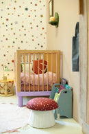 Papel pintado infantil Encuéntrame en la pared - Noche estrellada - Multicolor - Joëlle Wehkamp