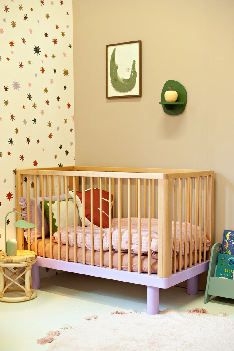 Papel pintado infantil Encuéntrame en la pared - Noche estrellada - Multicolor - Joëlle Wehkamp