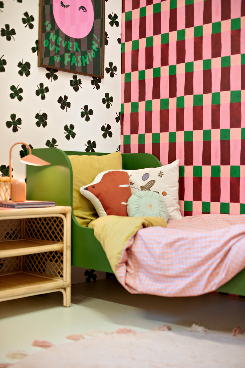 Behang Meet me at the Wall - Lucky Clover - Green - Joëlle Wehkamp