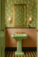 Behang Meet Me at the Wall - Moon Pistache - Aniek Bartels