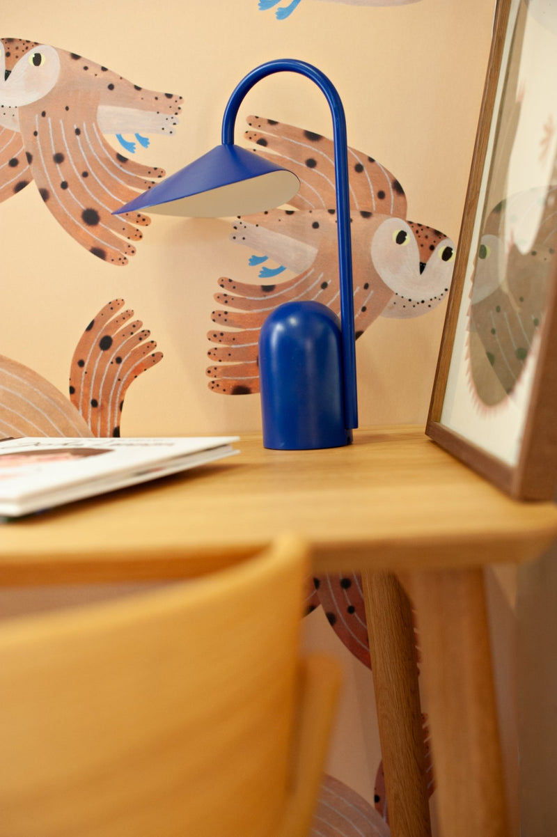 Wallpaper Meet me at the Wall - Owl - Cream - Aniek Bartels