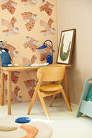 Wallpaper Meet me at the Wall - Owl - Cream - Aniek Bartels