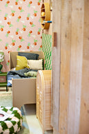 Wallpaper Meet me at the Wall - Skating Lion - Green - Aniek Bartels