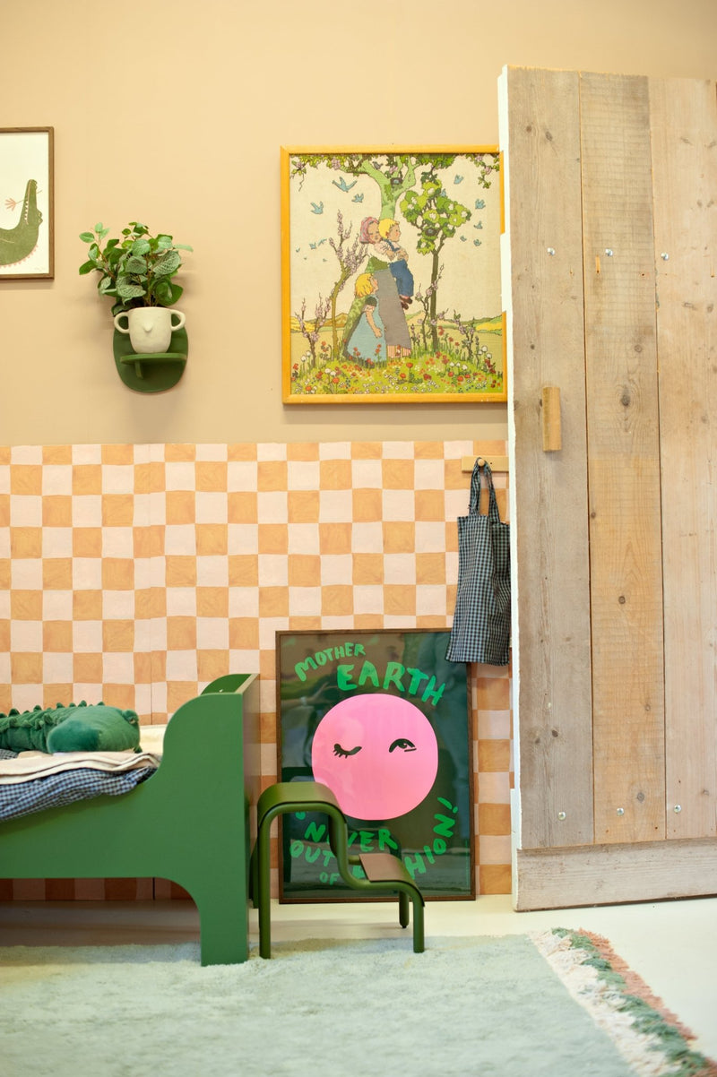 Papier peint Meet me at the Wall - Blocs carrés de sable - Aniek Bartels