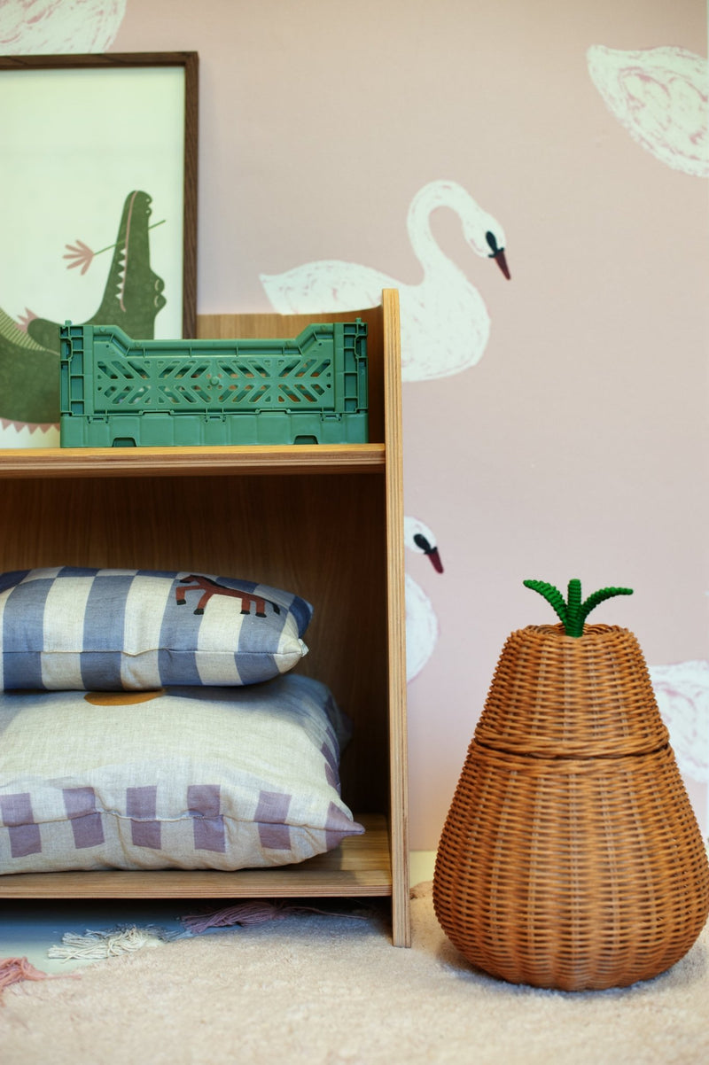 Wallpaper Meet me at the Wall - Swans - Soft pink - Joëlle Wehkamp