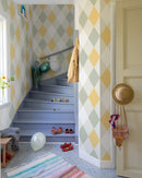 Midbec Behang - Kalas Groen-Geel/Wit