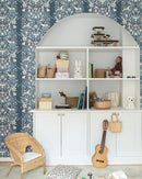 Midbec Behang - Circus - Donker Blauw