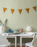 Midbec Behang - Stjärnorna - Zacht Groen