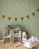 Midbec Behang - Stjärnorna - Groen/Grijs