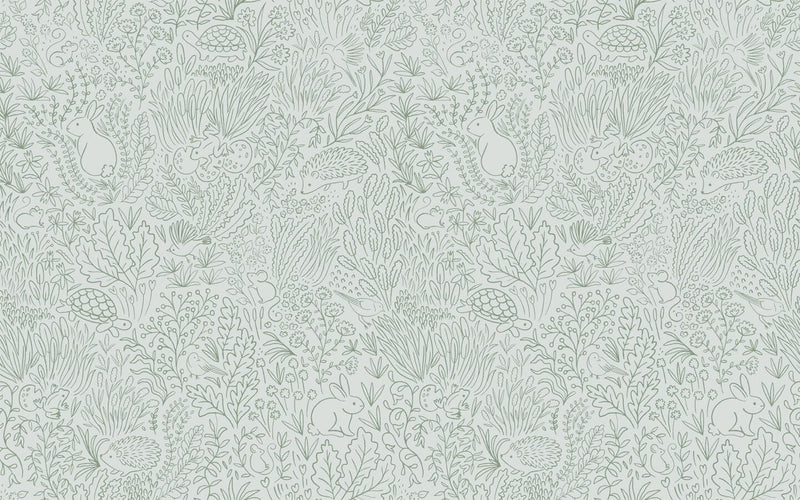 Tapetenmuster Minibeau – Garden Doodles Sage