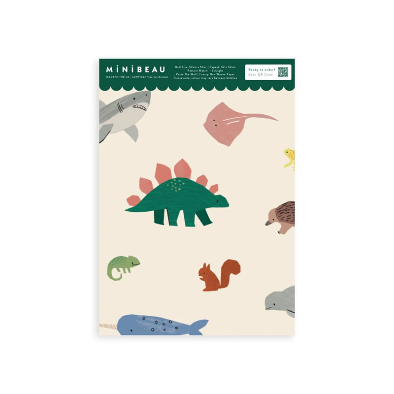 Behang Minibeau - Papercut Animals