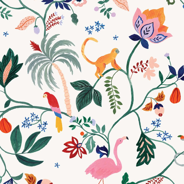 Wallpaper Minibeau - Utopia Menagerie Cream