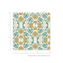 Behang Minibeau - Woodland Leaves Green