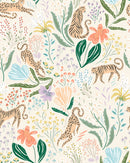 Behang Minibeau - Springtime Big Cats - Kidsbarn Minibeau Behang