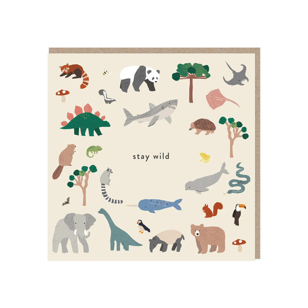 Minibeau – Stay Wild – Grußkarte