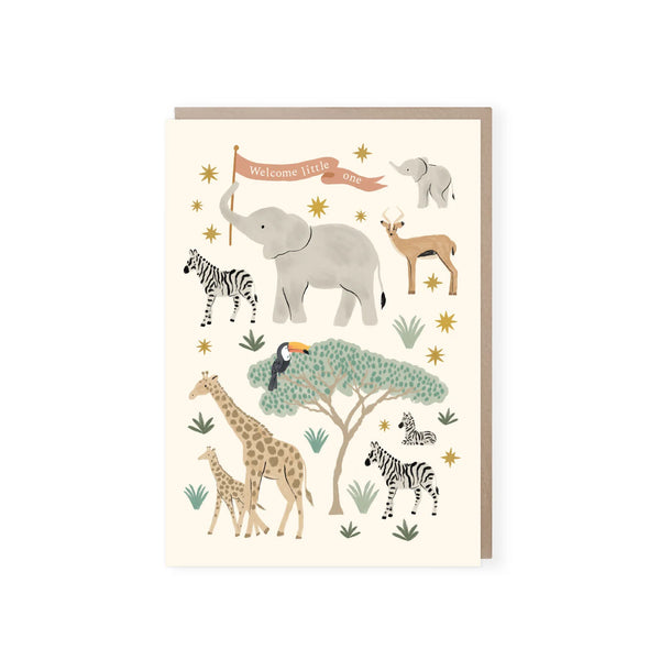 Minibeau - Willkommen Kleiner - Grußkarte