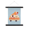 Minibeau - Art print - Ice Cream Van - A4