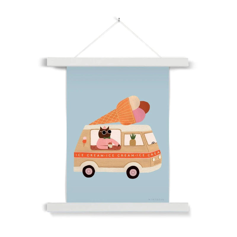 Minibeau - Art print - Ice Cream Van - A4