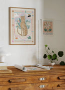 Minibeau - Wilds World3 World World Leopard Art Print 30x40cm