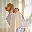 Moonboon - Rose Mix 2 -Pack Swaddle/ Cani idrofila al 100% di cotone organico certificato GOTS