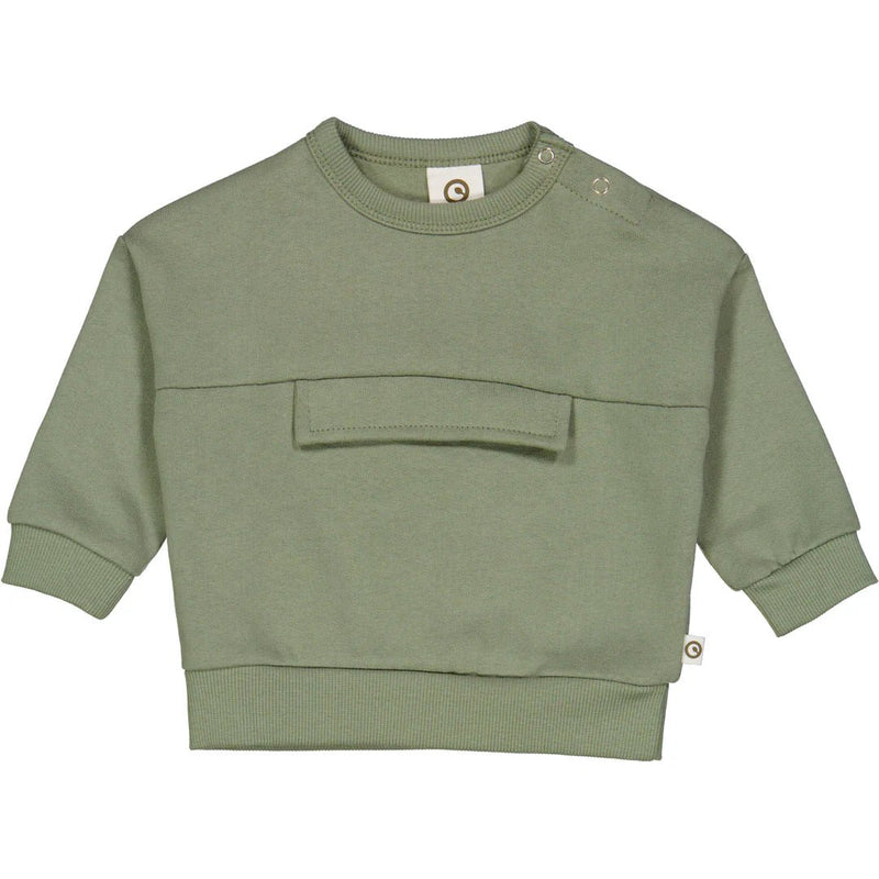 Müsli - Sweatshirt mit Tasche - Poetry Green 