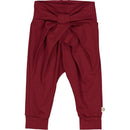 Müsli - Cozy Me Bow Baby Pants (Cabernet)