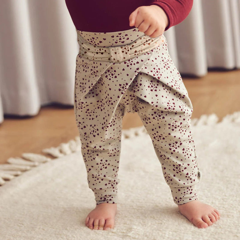 Müsli - Love bow baby pants with hearts