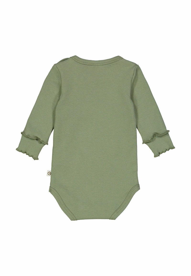 Müsli - Cozy me rib body/ romper - Poetry Green