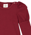 Müsli - Cozy Me Puff Body/Romper - Cabernet