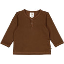 Müsli - Cozy me rib longsleeve top (bark)