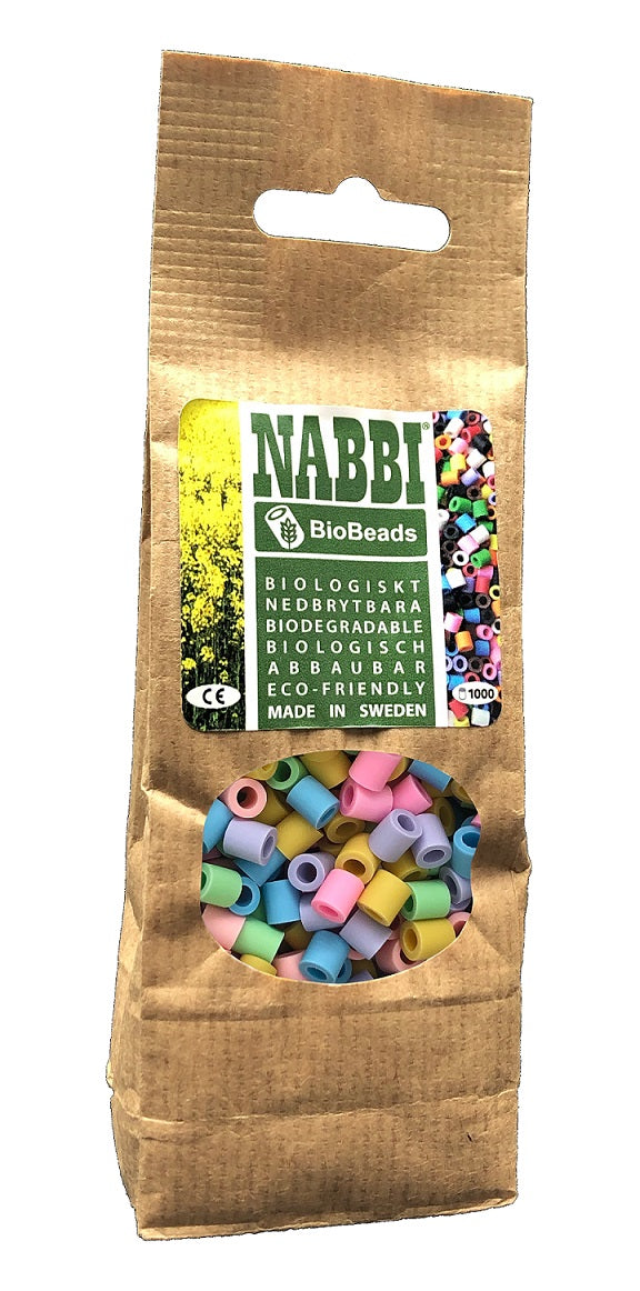 NABBI BioBeads strijkkralen biologisch afbreekbaar pastel