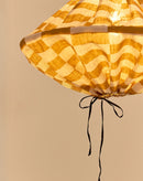 Nobodinoz Yumi Lampenschirm 50 cm Senffliesen – Lampenschirm aus Leinen